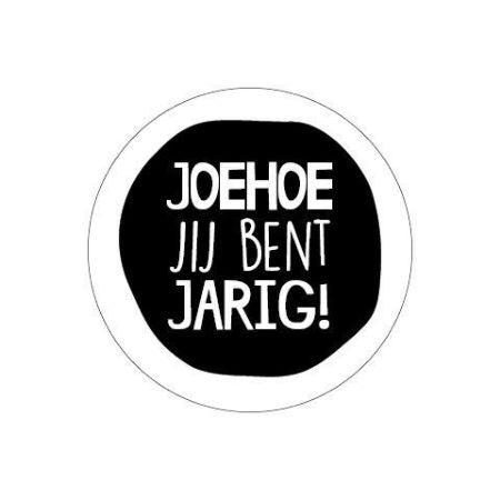 Stickers - Joehoe jij bent jarig (5 stuks)