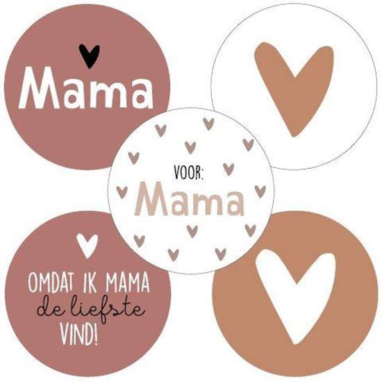 Stickers - Mama / Hart (5 stuks)