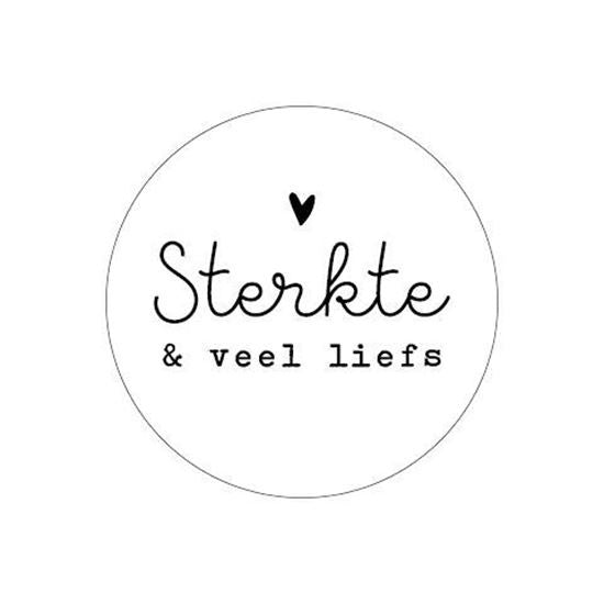 Stickers - Sterkte & veel liefs (5 stuks)\
