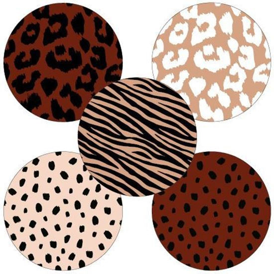 Stickers - Wildlife / 101 dots (5 stuks)