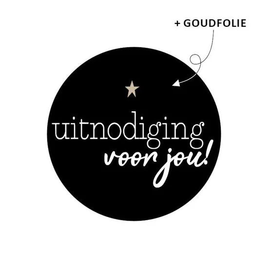 Stickers - Uitnodiging voor jou (10 stuks)