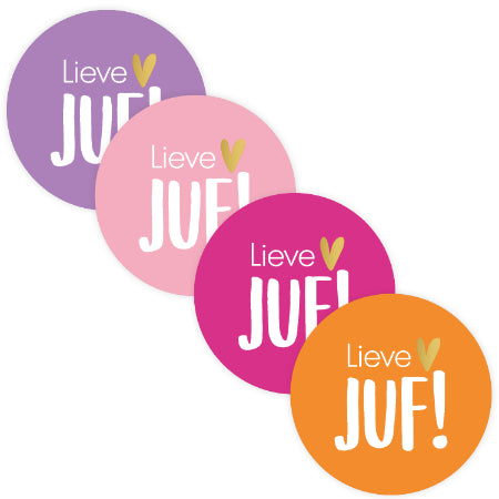 Hoe leuk zijn deze stickers voor de liefste juf. Zo maak je je bedankje helemaal af. Je koopt ze per 10 stuks. 
