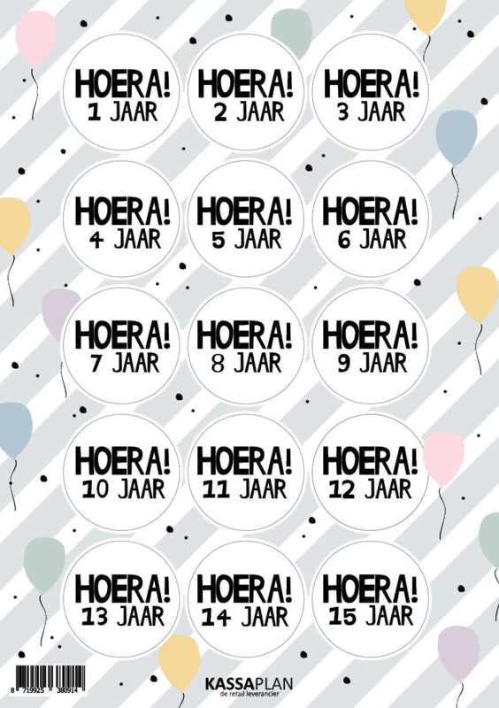 Stickervel - Leeftijd