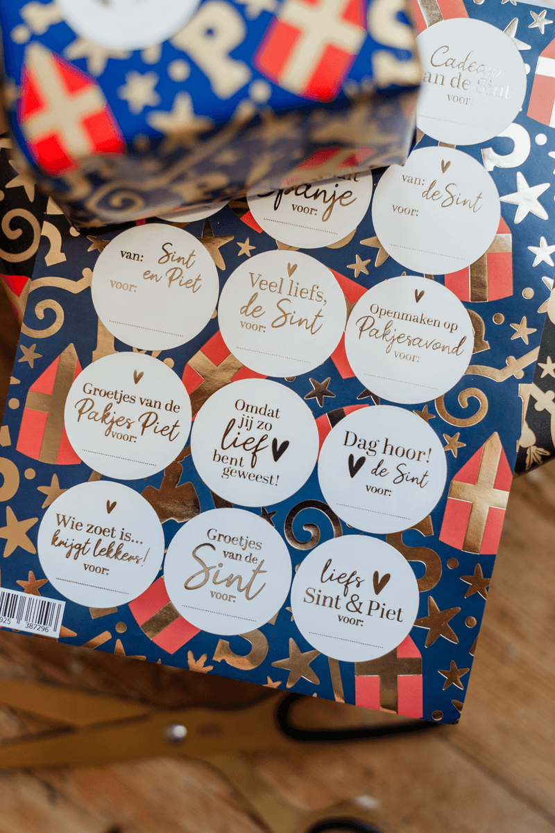 Luxe sinterklaas stickers - stickervel