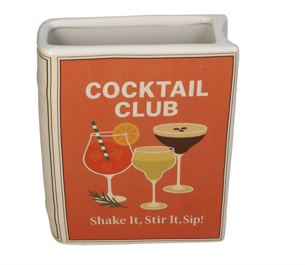 Vaas Boek Cocktail Club Orange - 15x5.5x18cm