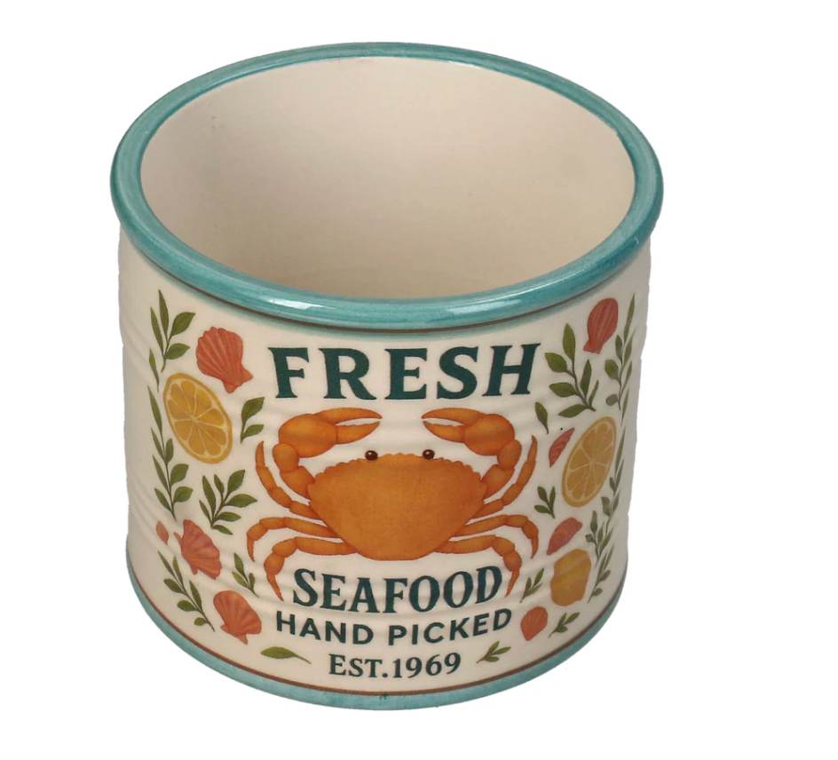 Vaas / Potje - Fresh seafood - Aardewerk - 9.8x9.8x8.7cm