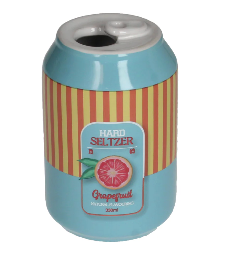 Vaas seltz blikje Grapefruit - Aardewerk - 7x7x11.3cm