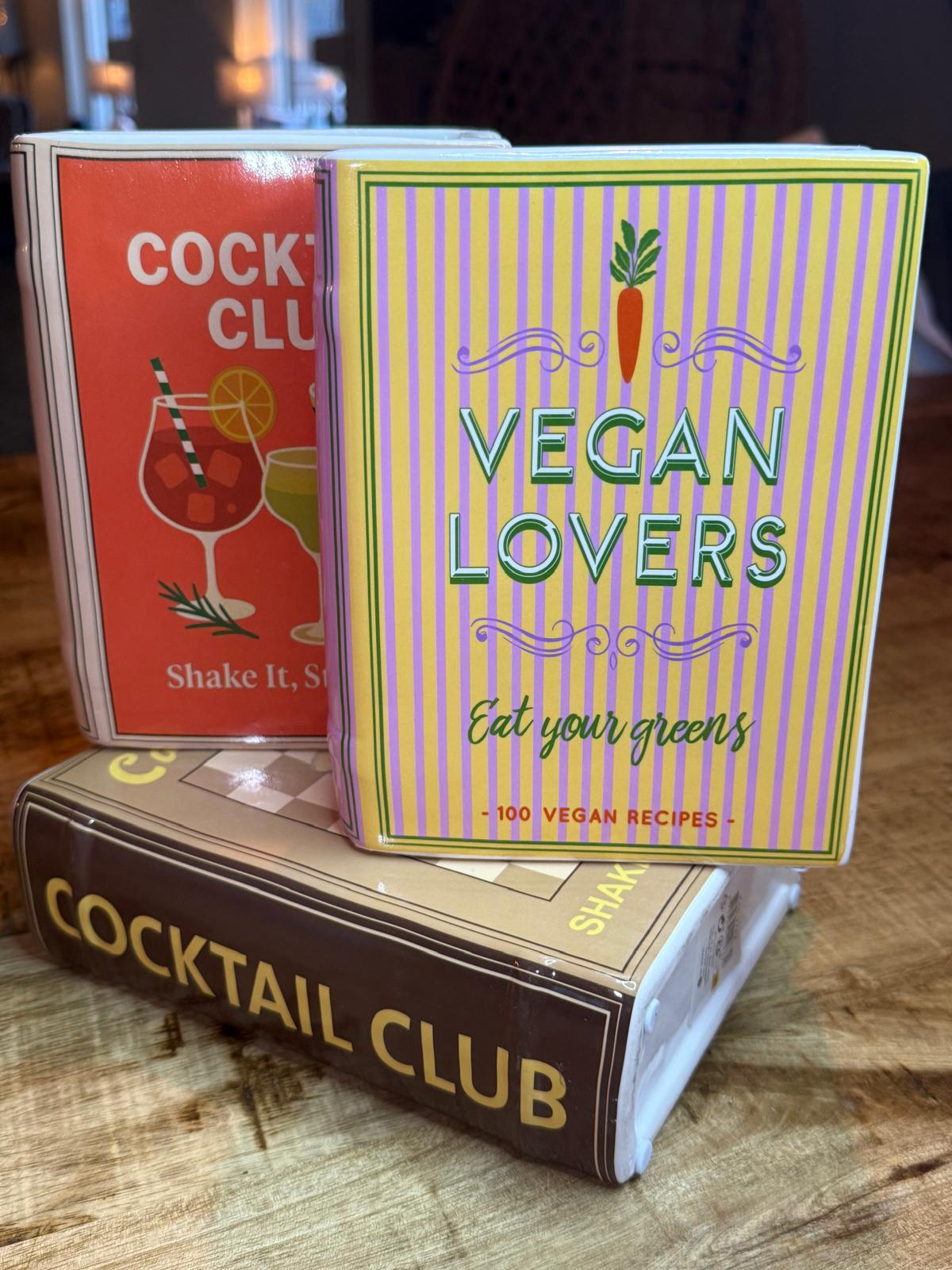Vaas Boek Espresso Martini Dolomite  - Aardewerk - Bruin - 16x6.3x20cm