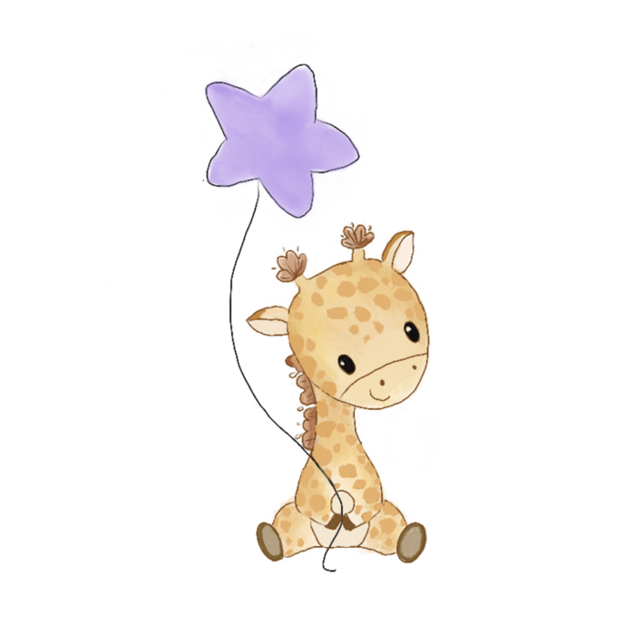 Verjaardagkaart-Giraffe