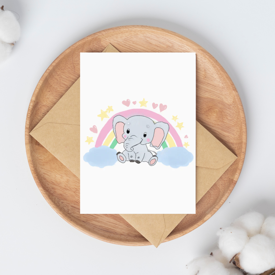 Verjaardagkaart - Olifant