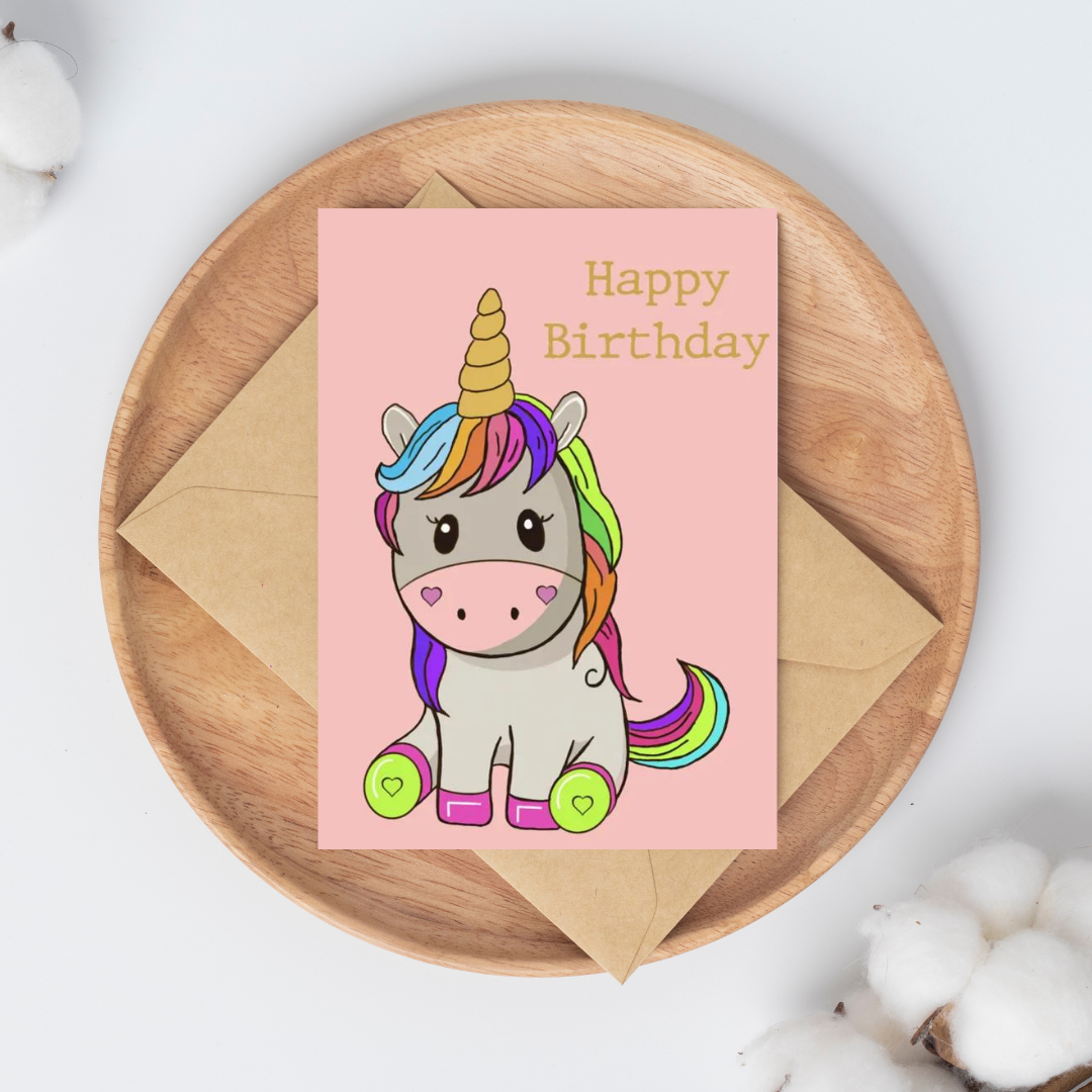 Ansichtkaart - Unicorn
