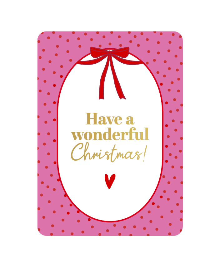 Wenskaarten A6 - Have a wonderful Christmas