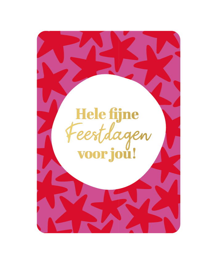 Wenskaarten A6 - Hele fijne feestdagen