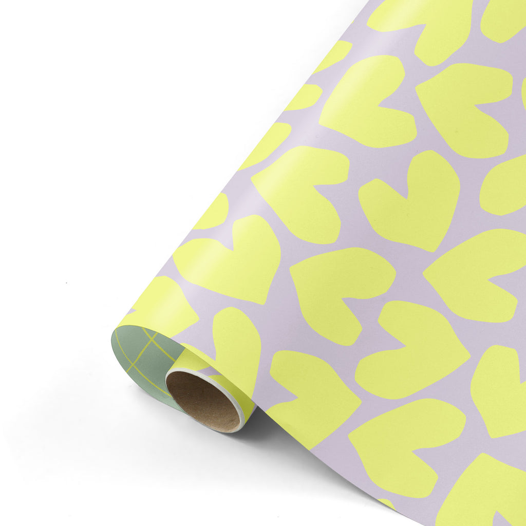 XL Solo Hearts lila-geel
