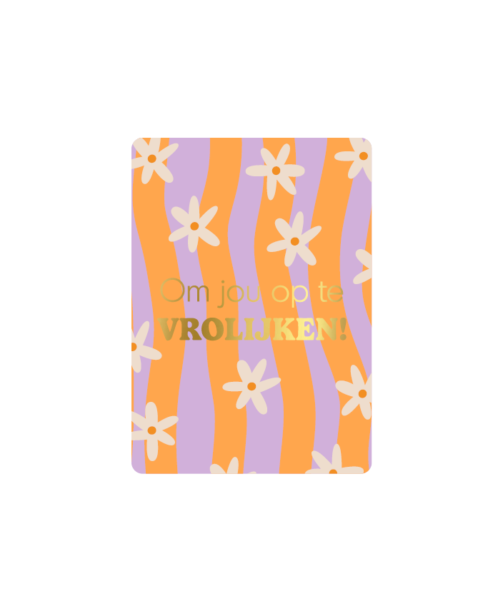 Cadeaukaartjes zijn leuk om toe te voegen bij een bosje bloemen, doosje bonbons of uw geschenk. Door het kleine formaat kaart ook ideaal om toe te voegen bij de verzending van een pakket of cadeautje voor een extra persoonlijke touch. Op de achterzijde van het kaartje is ruimte om een persoonlijke boodschap op te schrijven.