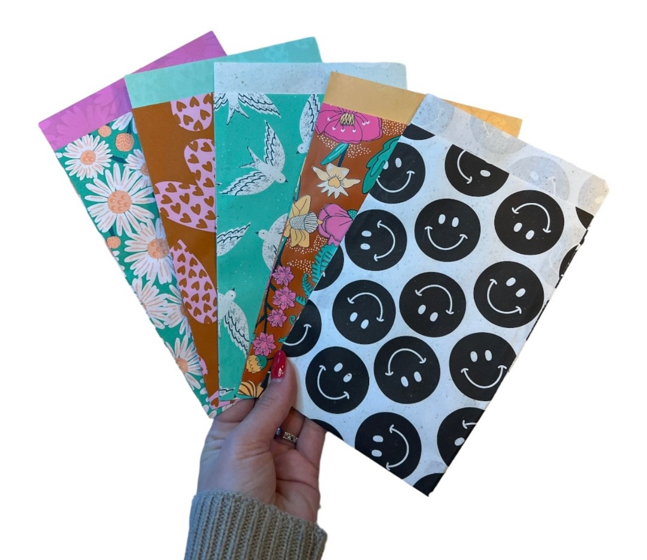 Mix van 100 cadeauzakjes maat M (12x19 cm)