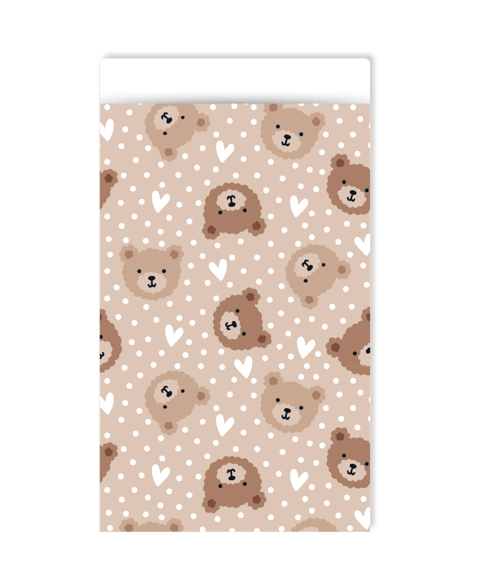 Cadeauzakjes M - Little bear (beige)