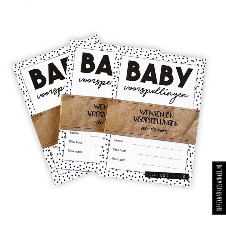Invul kaartjes - Baby