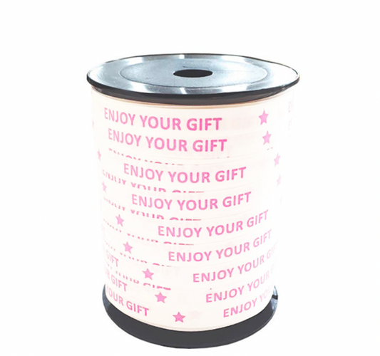 Krullint - Enjoy your gift - wit/roze