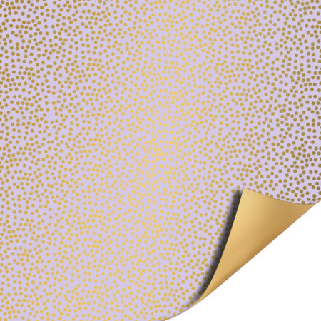 Inpakpapier - Minidots Lilac 30 cm x 3 meter.