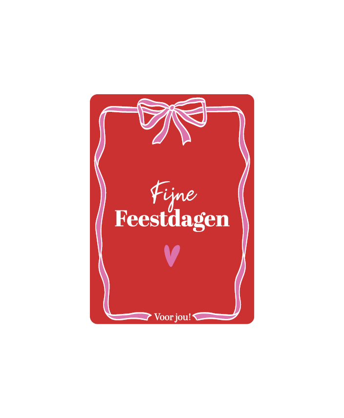 Cadeaukaartjes A7 - Fijne feestdagen voor jou