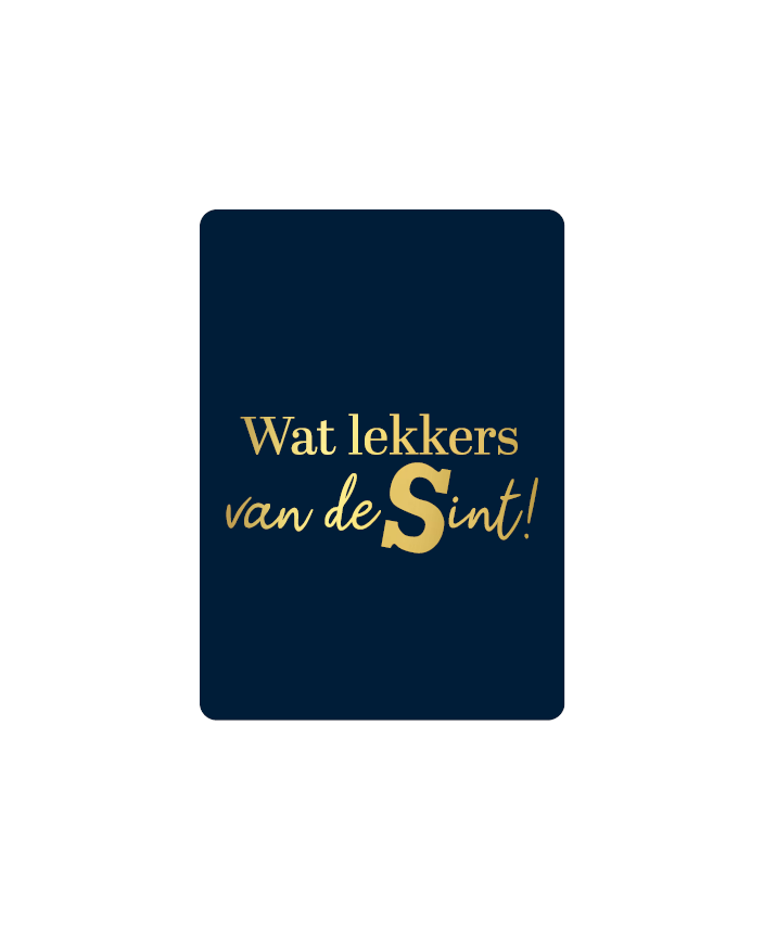 Mini kaartje Sinterklaas – Wat lekkers van de Sint